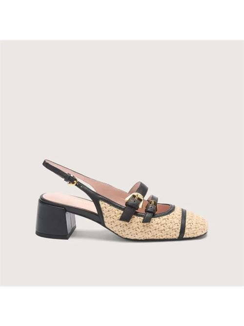 MAIA CROCHET STRAW COCCINELLE | E4S4K210201846 NATURAL/NOIR